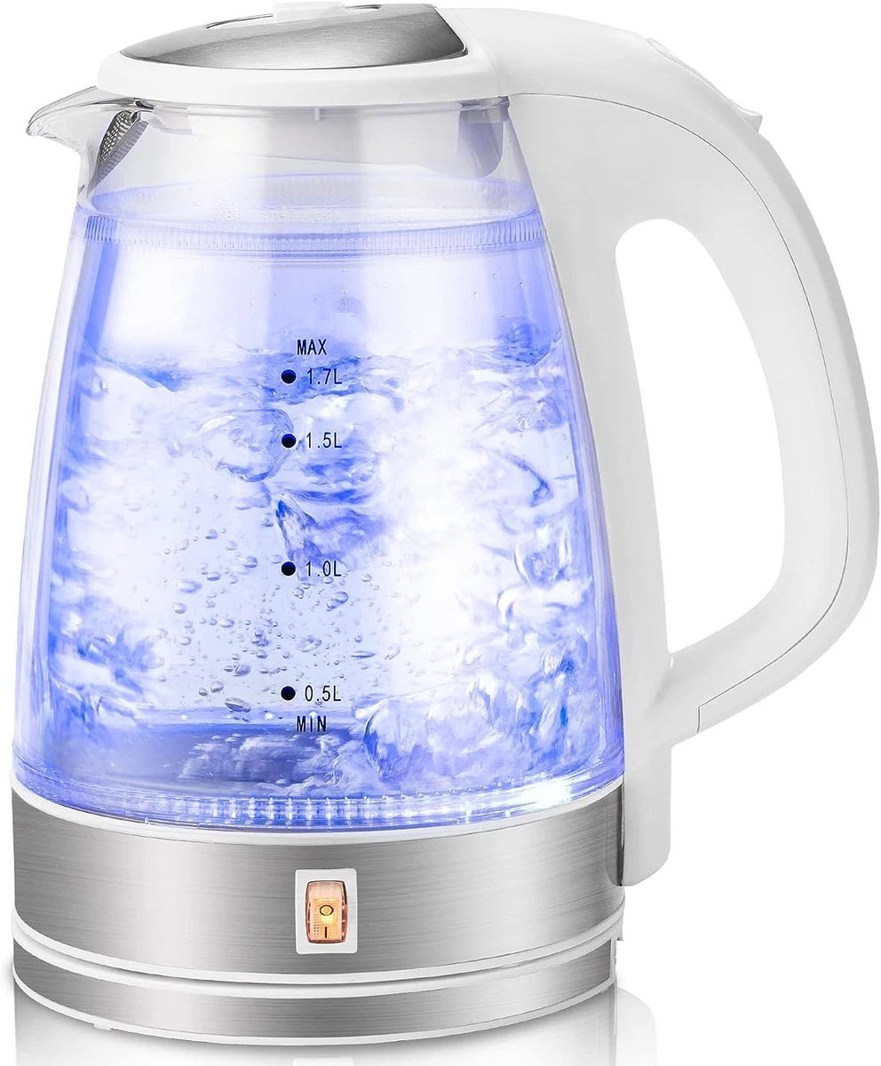 Double Wall Electric Glass Kettle with 6 Hours Keep Warm Function