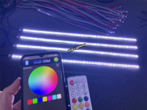 JHB 4PCS 4FT 48" QUAD ROW RGB CHASING FLOW LED Strips fits for 15.5" Rim Lights - Bild 21 von 21