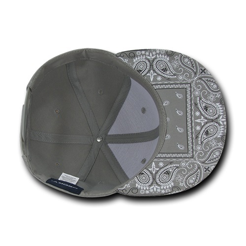 Baseballmütze Kappe schlicht einfarbig leer Paisley Bandana Druck flache Rechnung Druckknopflasche - Bild 48 von 92