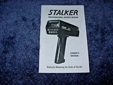 Applied Concepts Stalker Professional Sports Radar Gun Manual!