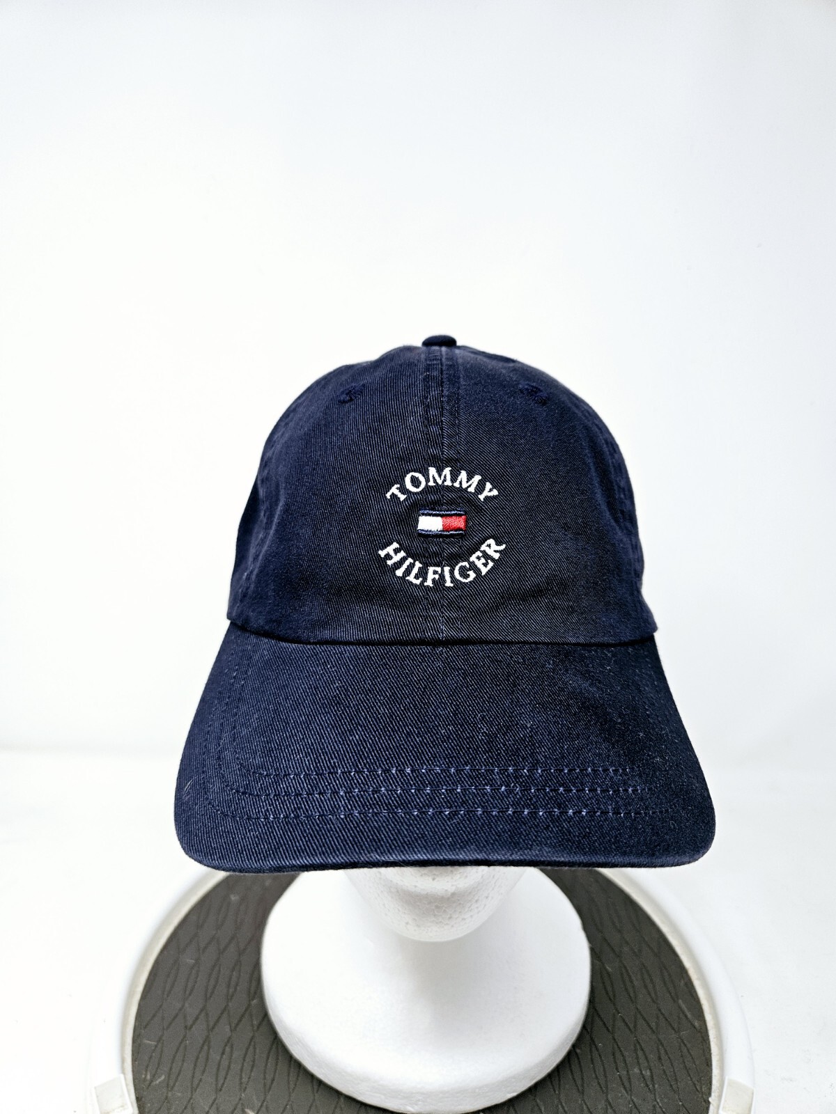 Vintage Tommy Hilfiger Dad Strapback Hat 90s Y2K Embroided Used FAST SHIPPING