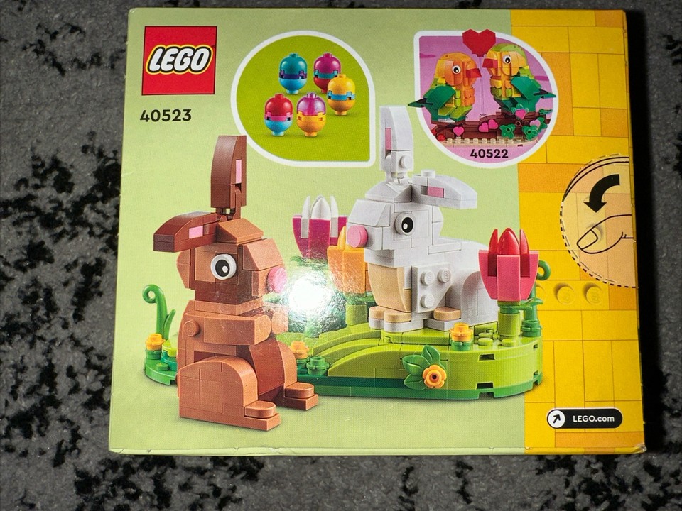 LEGO Seasonal Easter Rabbits Display #40523 Bunny Rabbits Easter Eggs ...