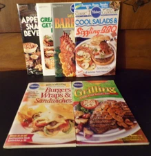 Lot of 6 Pillsbury Recipe Booklets Cookbooks Mixed Summer Themes 1982-2001 -Good