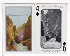 Single Railroad Playing Card "Denver, Rio Grande, West DRGW-5b" Bollhagen, Souv