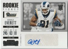 2017 Contenders GERALD EVERETT SP RC Auto... Only 250!!! Rams