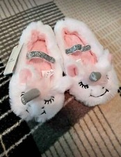 Cat  Jack 12/24 Month Unicorn Slippers New