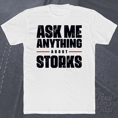ASK ME ANYTHING ABOUT STORKS T-SHIRT Vögel Zug Wildtiere Natur Feuchtgebiete