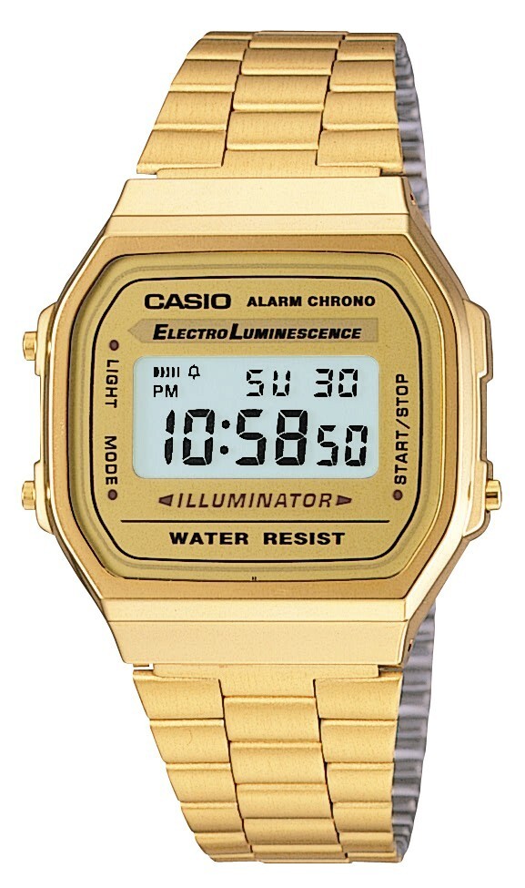 Reloj digital Casio A168WG-9EF PRECIO DE VENTA SUGERIDO POR EL FABRICANTE 60,00 £ Nuestro precio 46,95 £ Envío y devolución gratuitos en el Reino Unido
