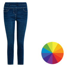 Ladies N@@t Cropped Jeggings SCULPT Blue Sizes 8 - 20