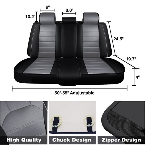 For Honda CR-V CRV 5 Seat Full Set Car Seat Covers Leather Front Rear Protectors - Picture 73 of 142