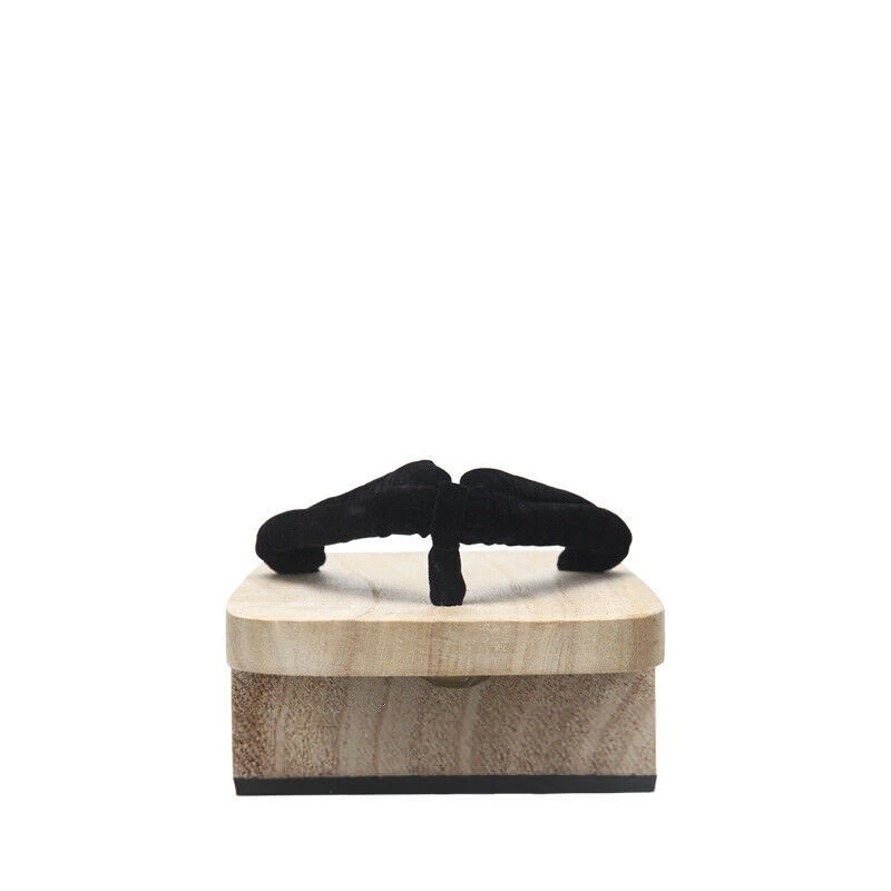 Japanische Clogs Hausschuhe Geta Sandalen Made in Japan Doppelzahnig Weiß Schuhe - Bild 4 von 4