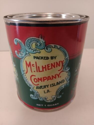 TABASCO BRAND & OYSTERS 1 QT. CAN ( RE-POP COLLECTIBLE ) - Picture 3 of 5