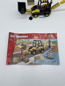 LEGO Juniors 10666 Digger Retired (2014) 99% Complete. Sold As Is.