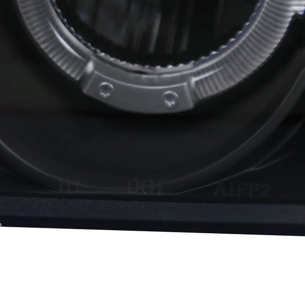 Пара черных корпусных фар для 00–03 Nissan Sentra 1 шт прожектор гало - Изображение 3 из 4