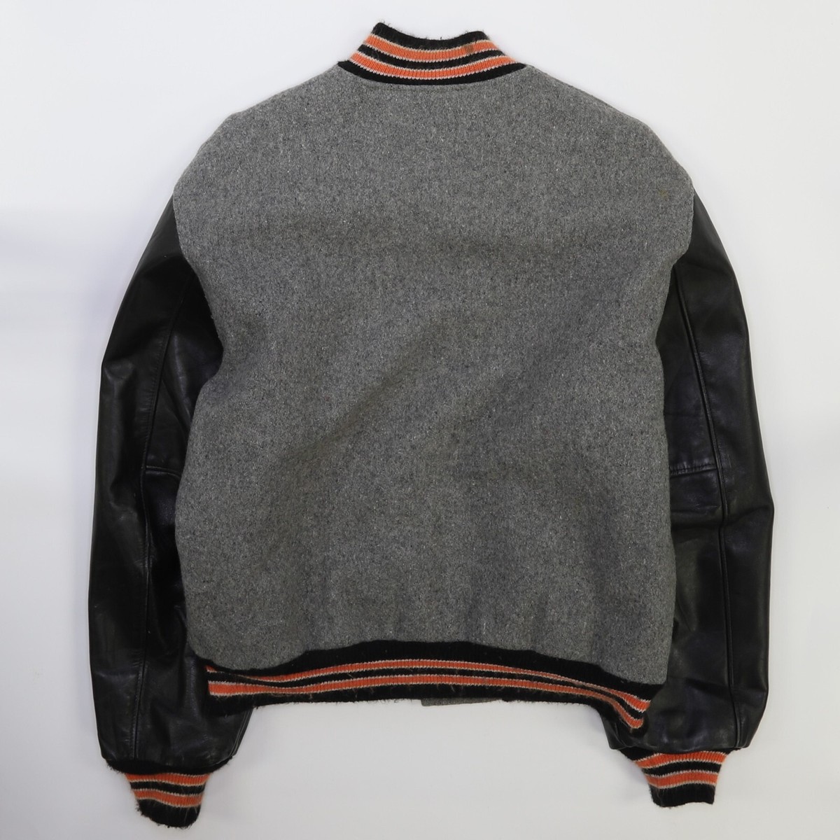 デザイン・フェード◎ 90s EXTRA wool varsity jacket Vintage Soccer Wool Letterman Varsity Jacket Size Large 1991