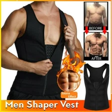 Men Compression Shirt Slimming Vest Waist Tank Top Posture Corrector Body Shaper