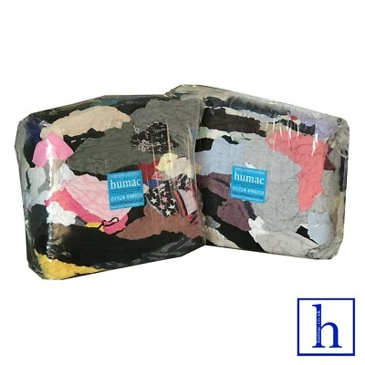 20KG Cotton Tshirt Mix Rags Wiping Cleaning Polishing Rag Cloths Wiper - HUMAC