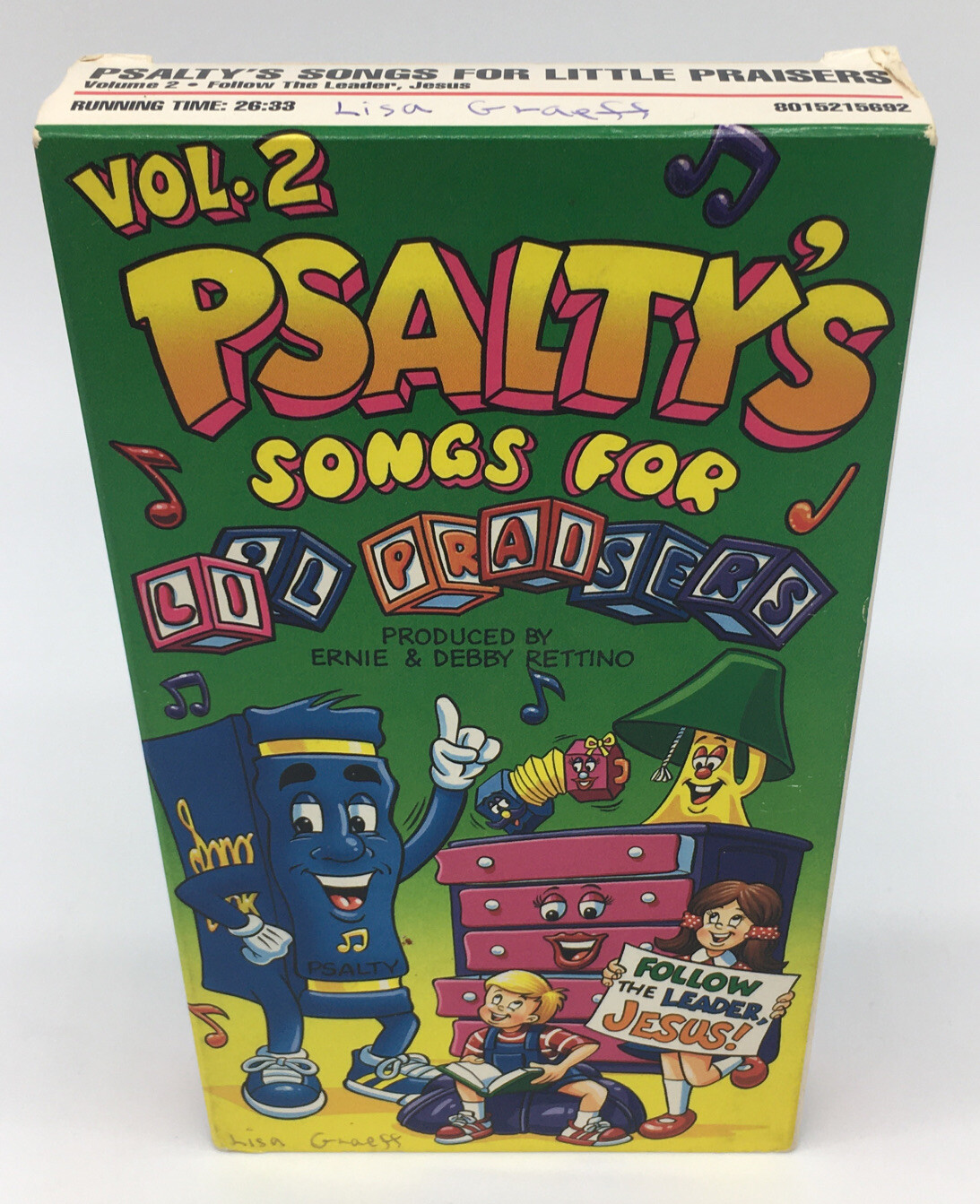 Psalty's Songs For Little Praisers Volume 2 VHS Christian Jesus