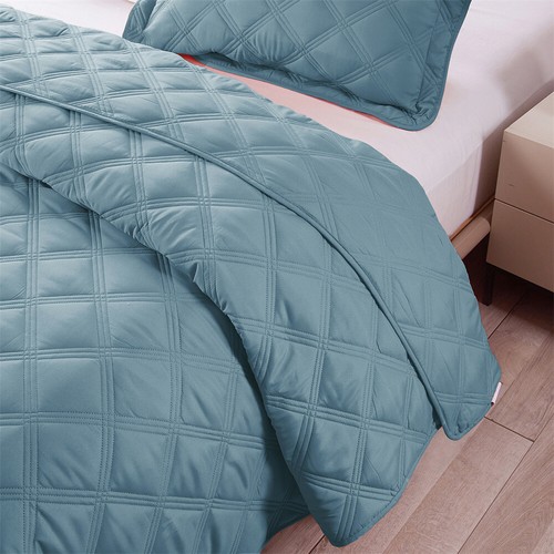 3 Piece Charleston Down Alternative Quilted Bed Spread Set - Picture 8 of 33