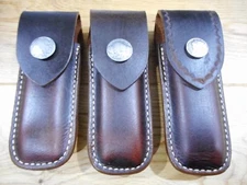 Buck 110 custom made leather sheath. Your choice of snap