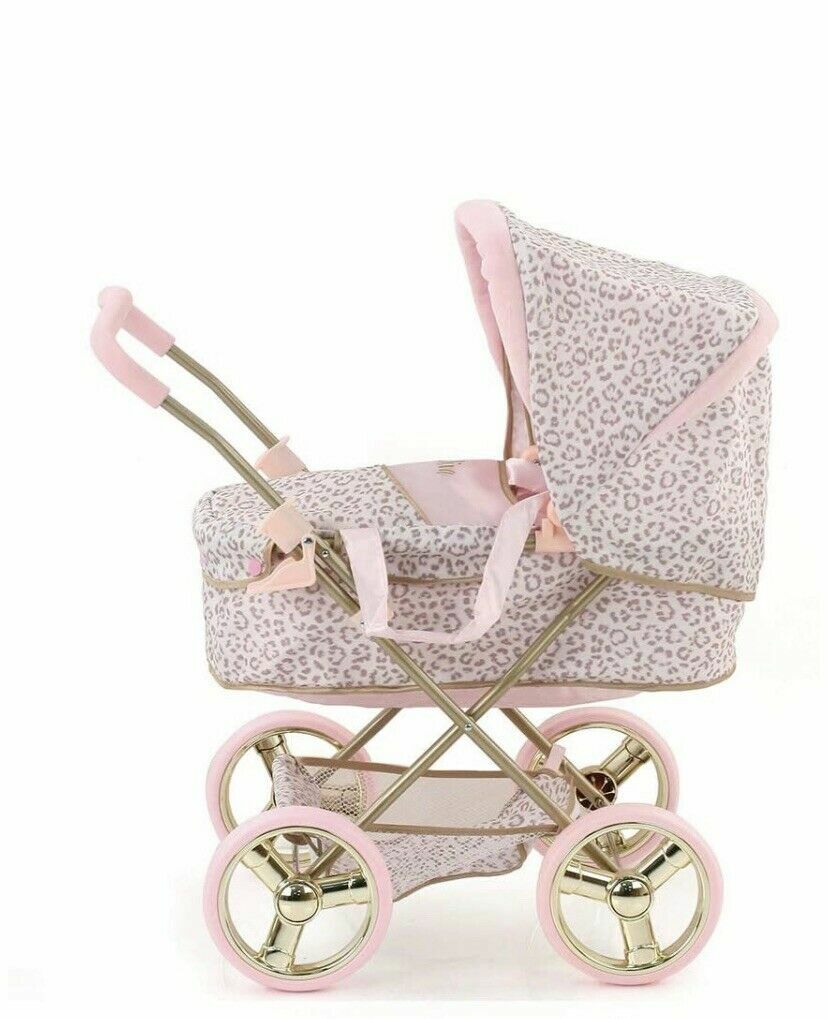 leopard print dolls pram