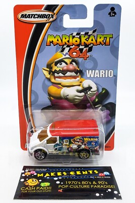 RARE 2005 Matchbox Mario Kart 64 Ambulance Nintendo Wario - BRAND