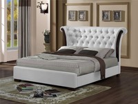 White Luxurious Chesterfield Rolltop 4ft6 Double Bed Frame Pure Luxury White Luxurious Chesterfield Rolltop 4ft6 Double Bed Frame Pure Luxury