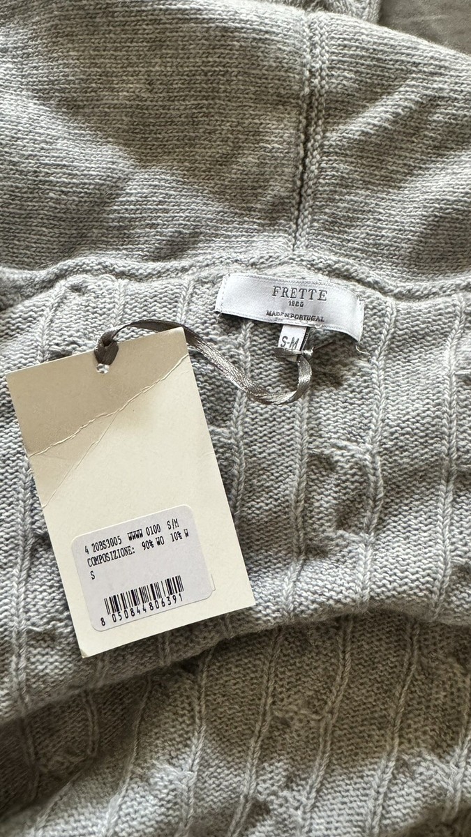 Robe De Soirée FRETTE ITALY — Taille S — Manches Longues — Cachemire, Laine, Viscose — Neuf Avec étiquettes