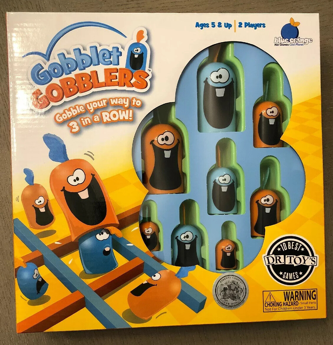 NEW BLUE ORANGE GOBBLET GOBBLERS 3 In A Row Game 803979001050 | eBay