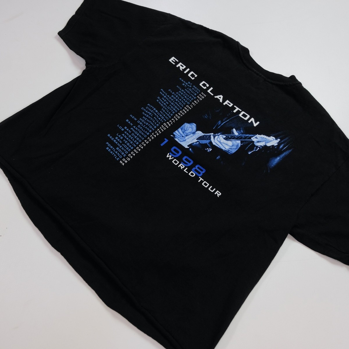 Rare VTG Eric Clapton Pilgrim Album 1998 World Tour T Shirt 90s