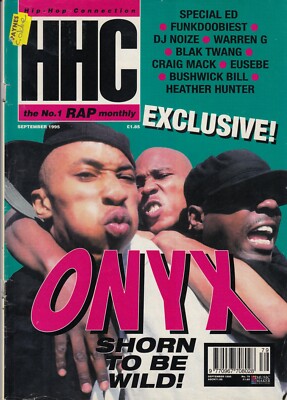 Hip Hop Connection (HHC) magazine, Sept 95,  issue 79 (Onyx) 
