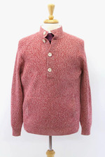 NWT 3100 Brunello Cucinelli Cashmere Blend Chunky Henley Sweater 50/ 40US A232