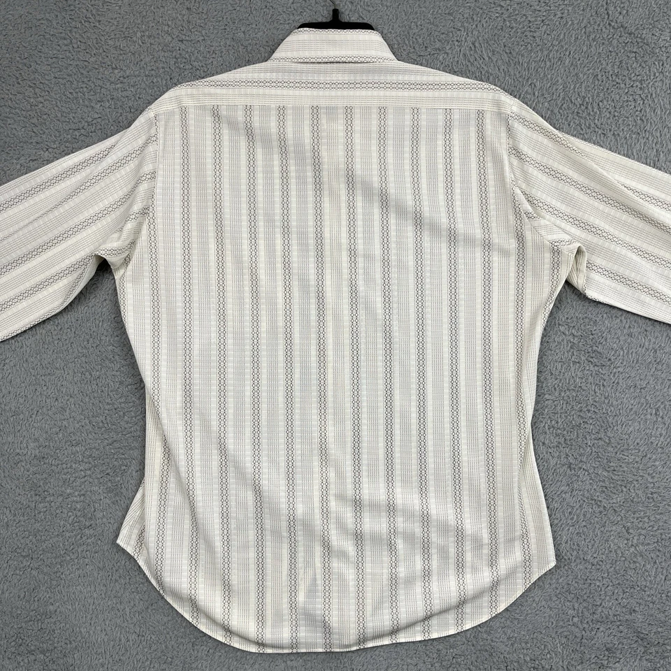 VTG 70s Sears Perma Prest Patterned Striped 16 Trim Reguar Retro Disco Western - Image 4 of 4