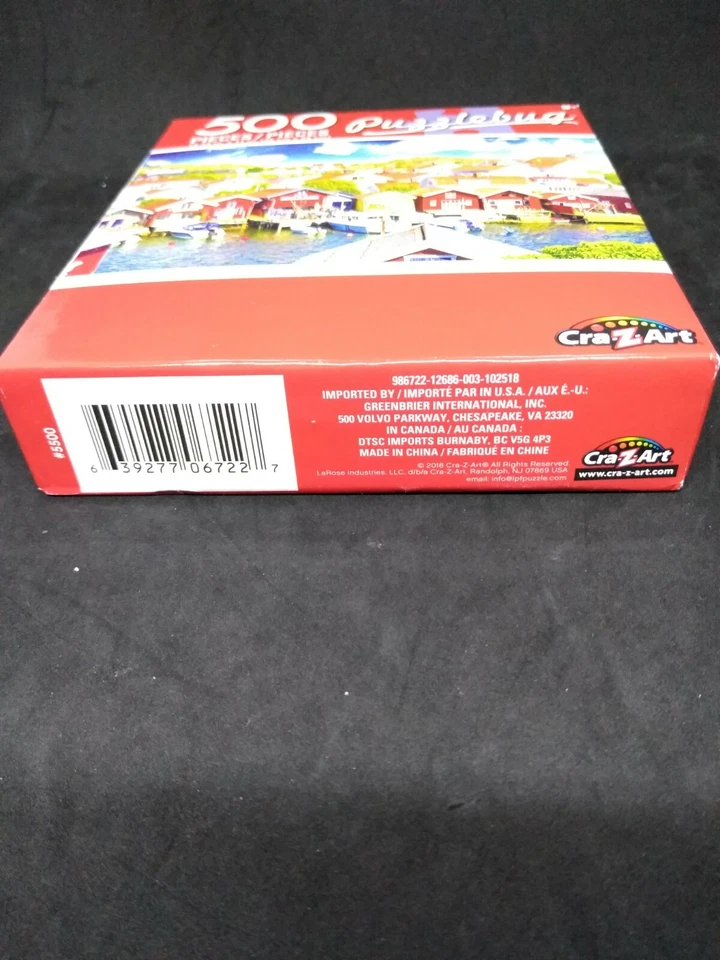 puzzle bug 500 piezas arte cra z casa de madera en el puerto Foto 3 de 4