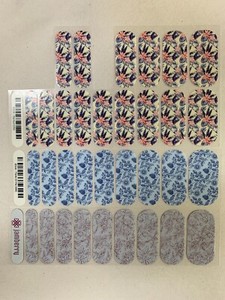 Jamberry Lot Blue Floral Flowers