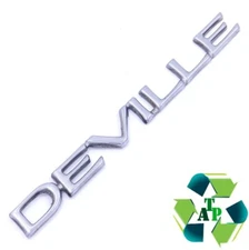 00-05 GM Cadillac Trunk Lid DeVille Emblem Nameplate Chrome 25661450 Badge OEM