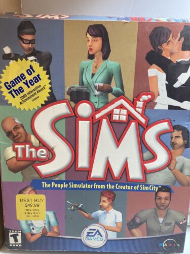 The Sims Original Game PC 2000 2002 EA People Simulator Complete - Zdjęcie 1 z 10