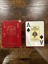 Vintage 88 Jumbo Index Playing Cards (The US Playing Card Co. Cincinnati Ohio)