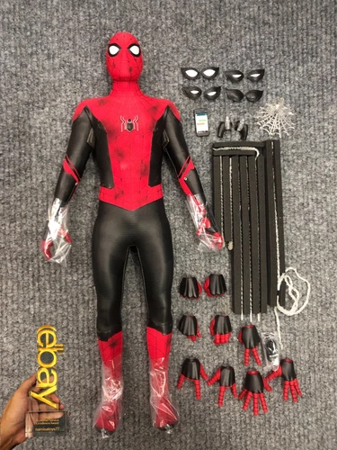 Figura de acción 1/6 Hot Toys MMS625 Spider-Man: No Way Home versión de batalla