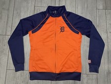 Majestic Detroit Tigers Full Zip Mlb Women’s Jacket Sz Medium Preowned