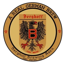 Berghoff Beer of Fort Wayne, Indiana NEW Sign 28" Dia. Round AMERICAN STEEL