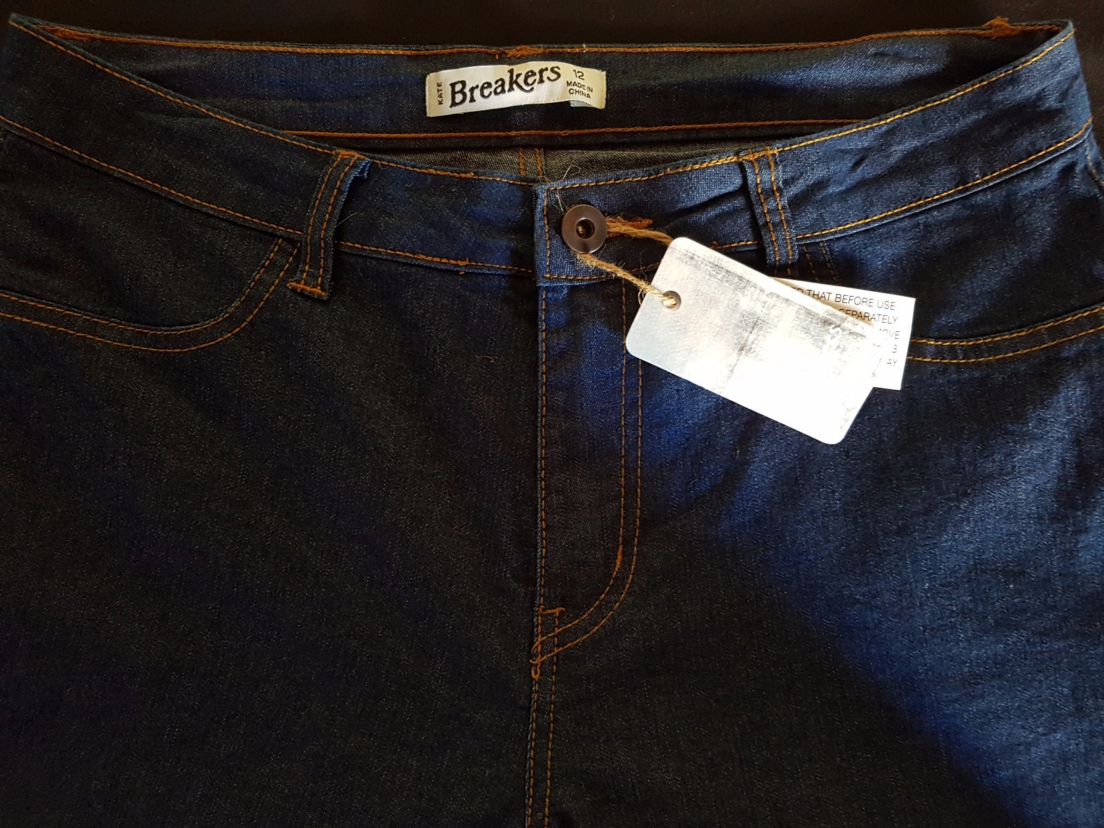 WOMEN'S JEANS BREAKERS STRAIGHT STRETCH BLUE SIZE 12 LEG 29.5" NWT eBay