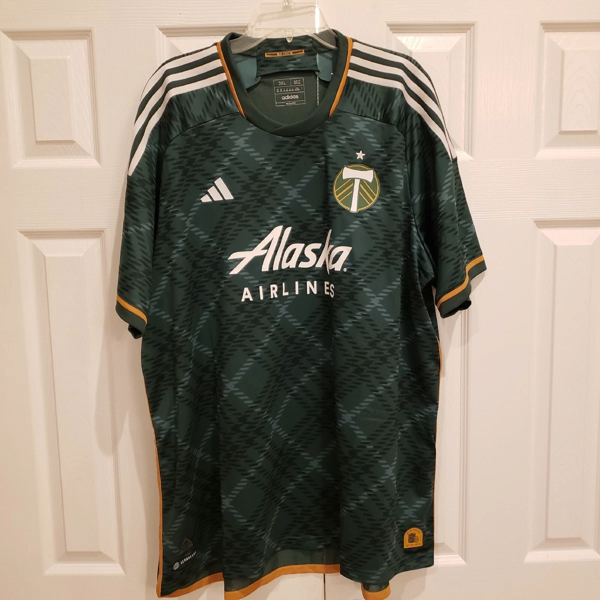 Men's Portland Timbers adidas Green 2023 Portland Plaid Kit