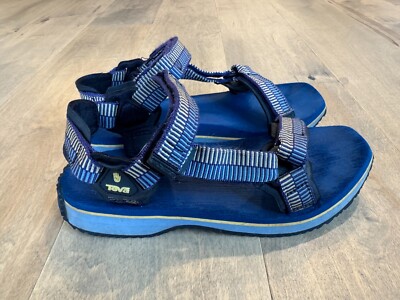 Teva Hurricane Outdoor Water Hiking Sandal Shoes Blue Yellow - Main Image