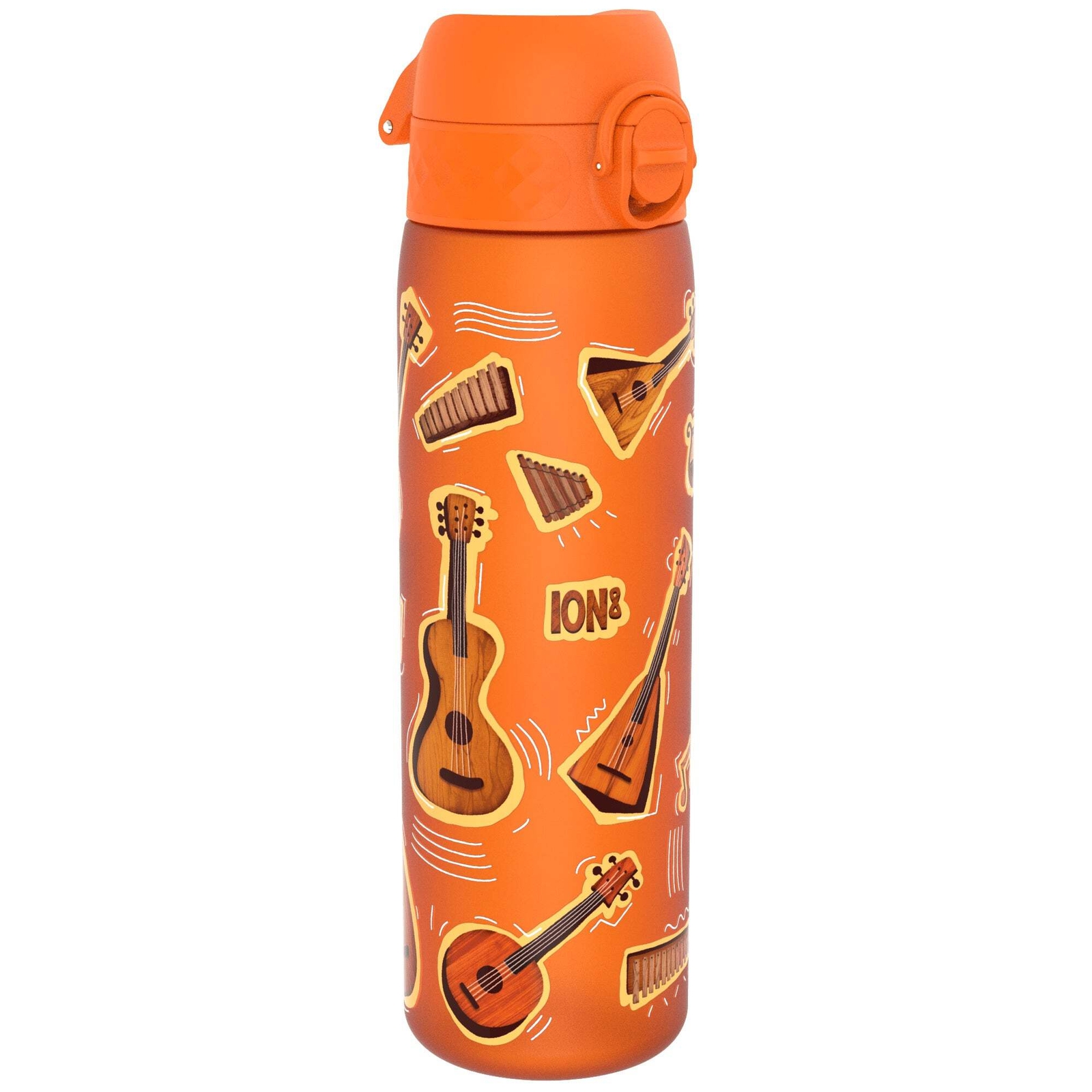 ION8 Leak Proof Slim Water Bottle, Recyclon, Music, 500ml (18oz)