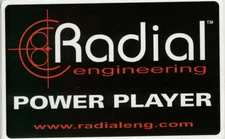 Radial Engineering "Power Player" Sticker / Decal