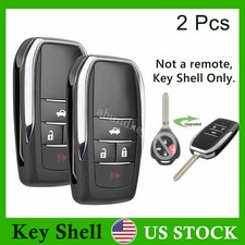 2 Upgrade Flip Remote Key Shell Fob For Toyota Rav4 4runner Corolla Yaris Scion