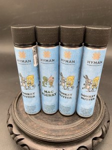 4 Empty Cannabis Plastic Tubes 4 7/8” X 3/4”R Black Plastic Screw Tops