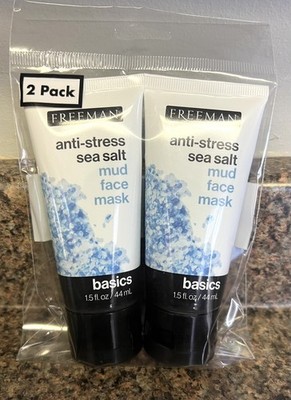 Freeman Basics Anti-Stress Sea Salt Mud Face Mask 1.5 oz. Set Of 2.