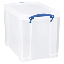 Really Useful Box 19 Liter Plastic Stackable Storage Container with Snap Lid ...